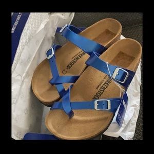 Birkenstock Mayari Metallic Blue
